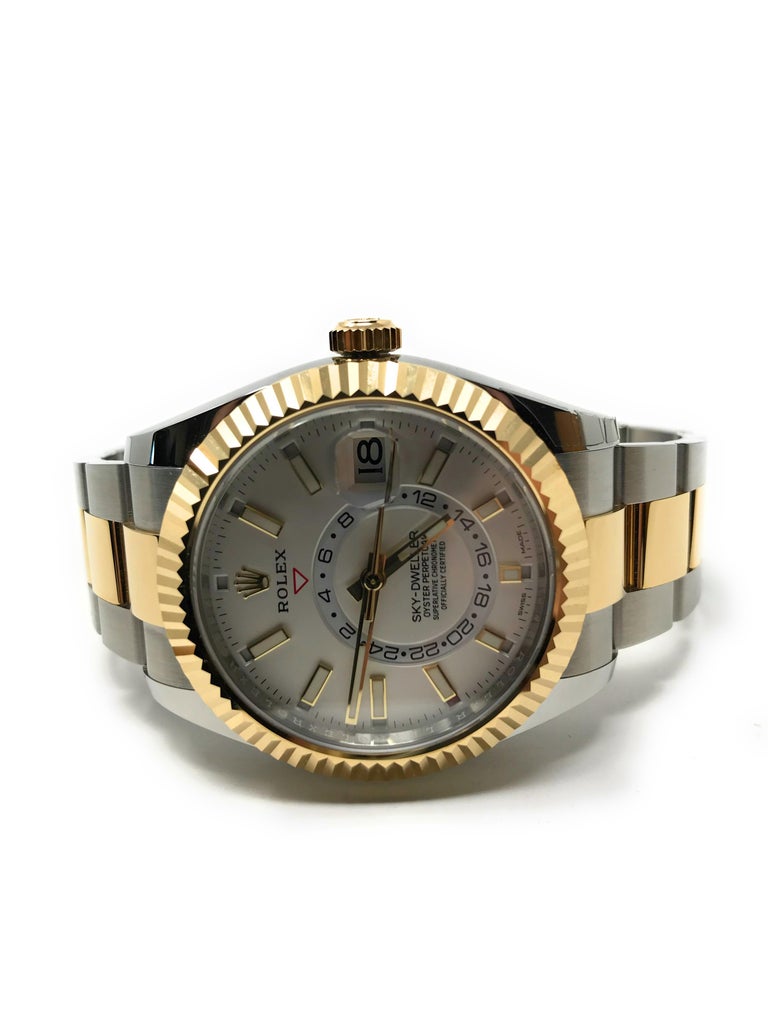 rolex sky dweller two tone for sale