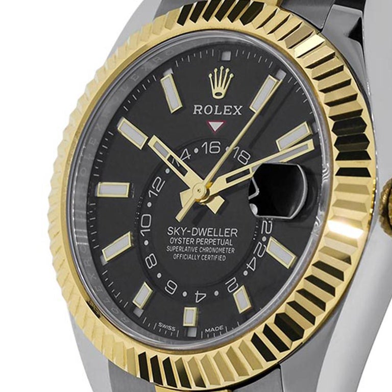 rolex sky dweller two tone for sale