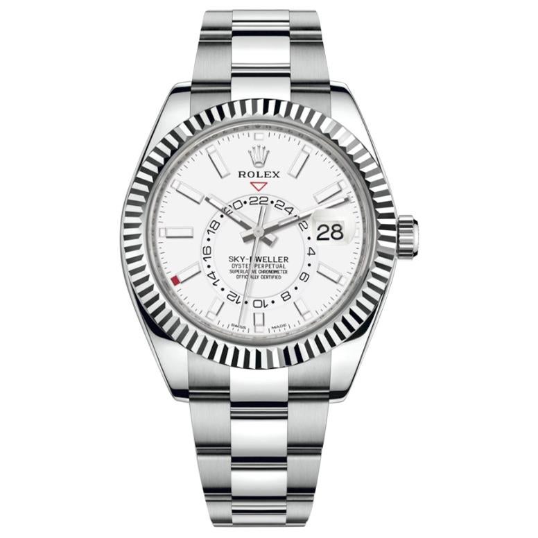 Rolex Sky-Dweller White Dial Automatic Men’s Oyster Watch 326934WSO