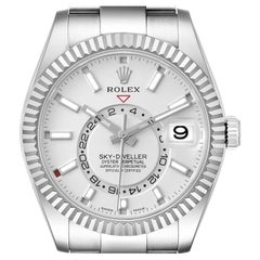 rolex men
s sky dweller stores Rolex Sky-Dweller White Dial Steel White Gold Mens Watch 326934 Box Card