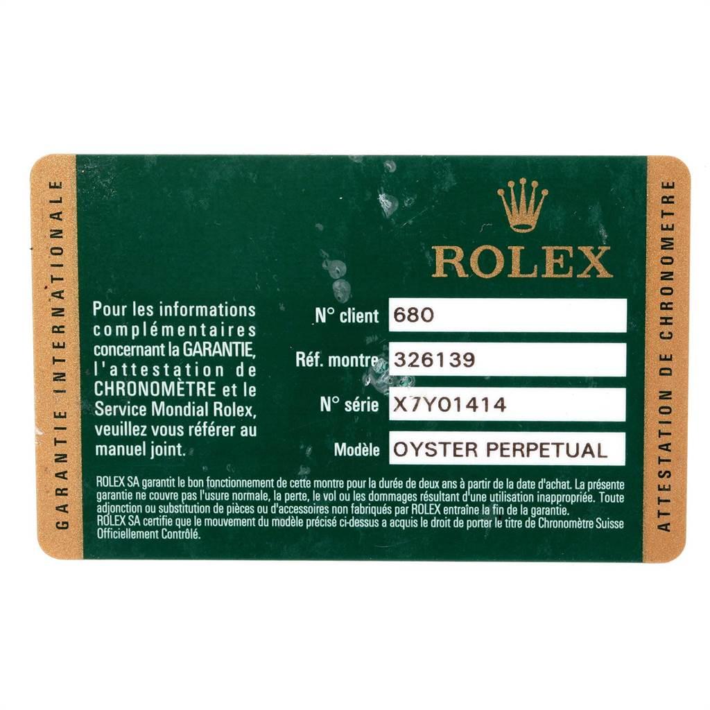 Rolex Sky-Dweller White Gold Black Dial Men's Watch 326139 Box Card For Sale 5