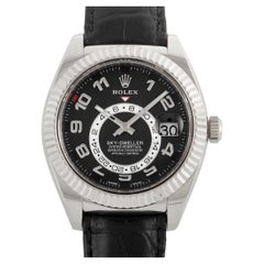 Rolex Sky-Dweller White Gold Black Dial Watch 326139
