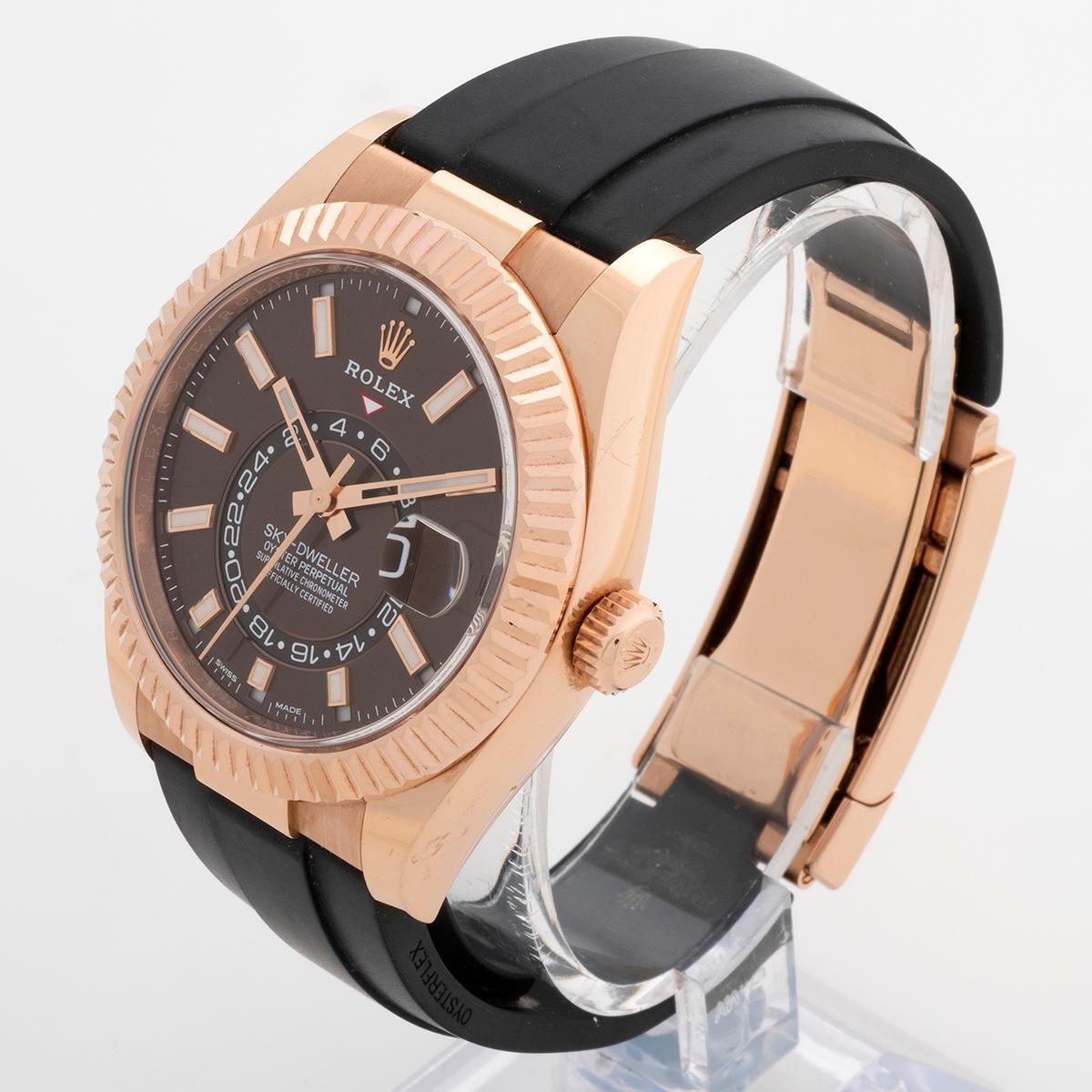rolex sky dweller gold oysterflex