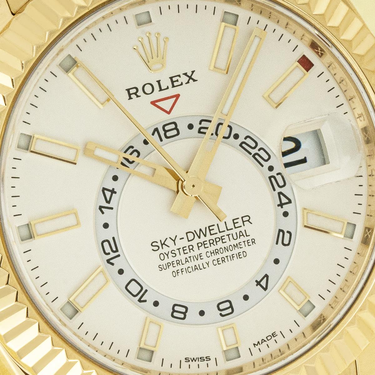 Rolex Sky-Dweller Yellow Gold 326938 In Excellent Condition In London, GB