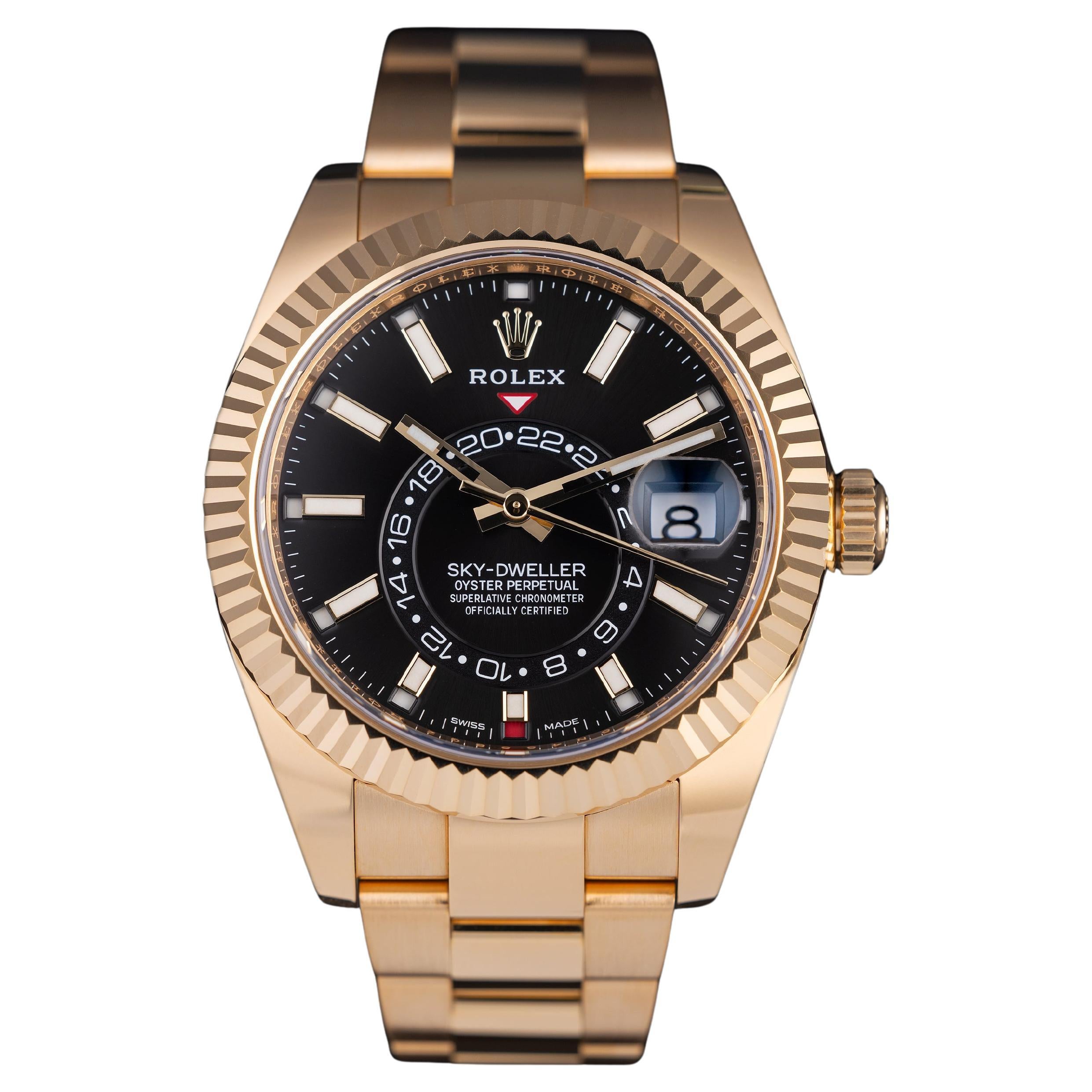 Rolex Sky-Dweller 'Yellow Gold' Black Dial