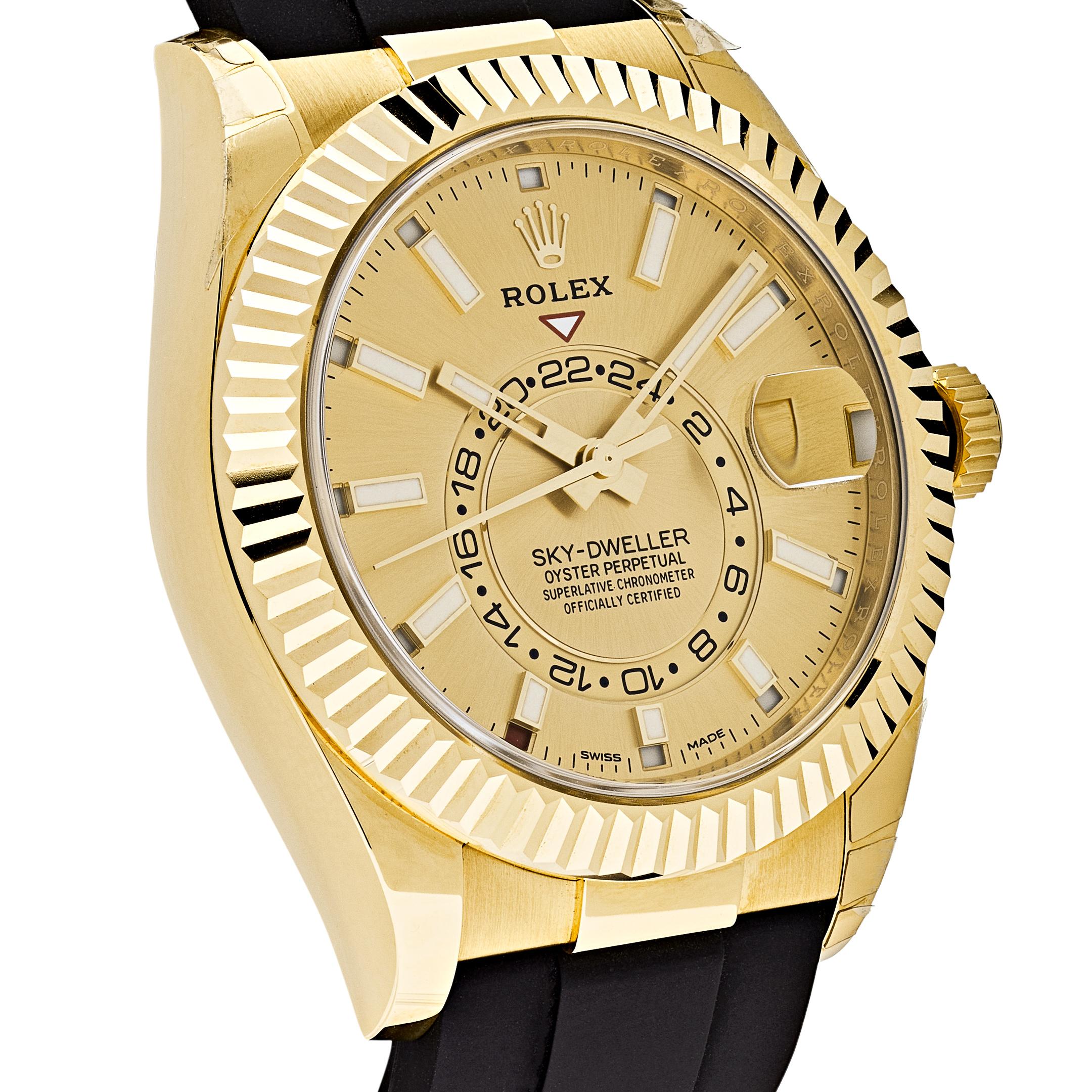 rolex sky-dweller gold