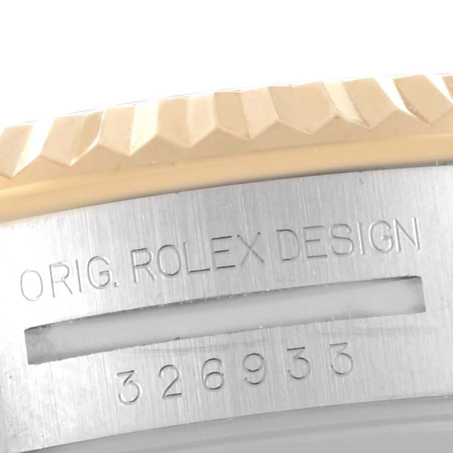 Rolex Sky Dweller Yellow Gold Steel Black Dial Mens Watch 326933 Box Card 3