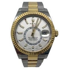 Montre Rolex Skydweller bicolore pour hommes Cadran blanc 326933