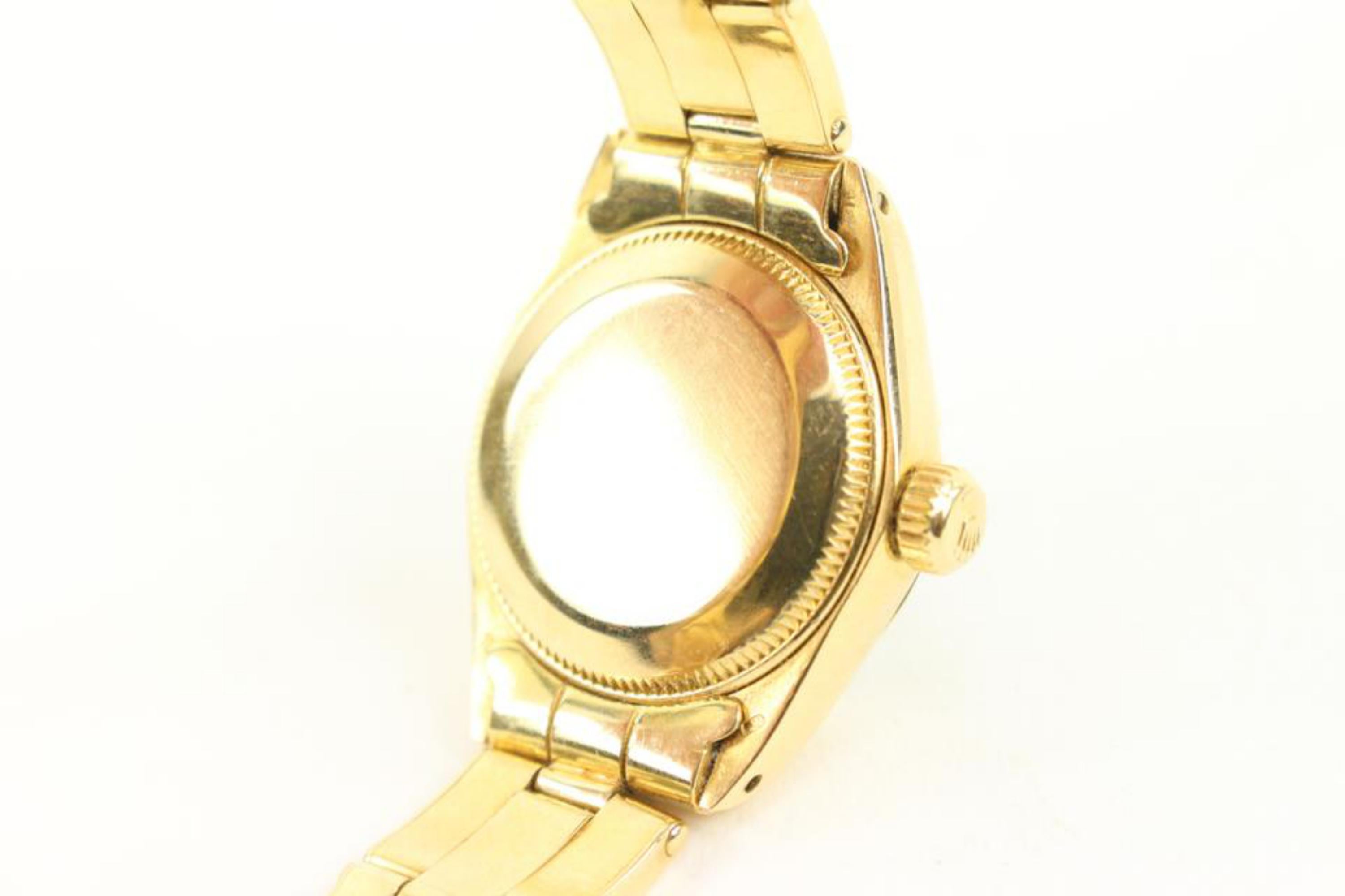 Rolex Solid 18K Gold Ref 6917 Datejust 26mm Watch 92r221s 1