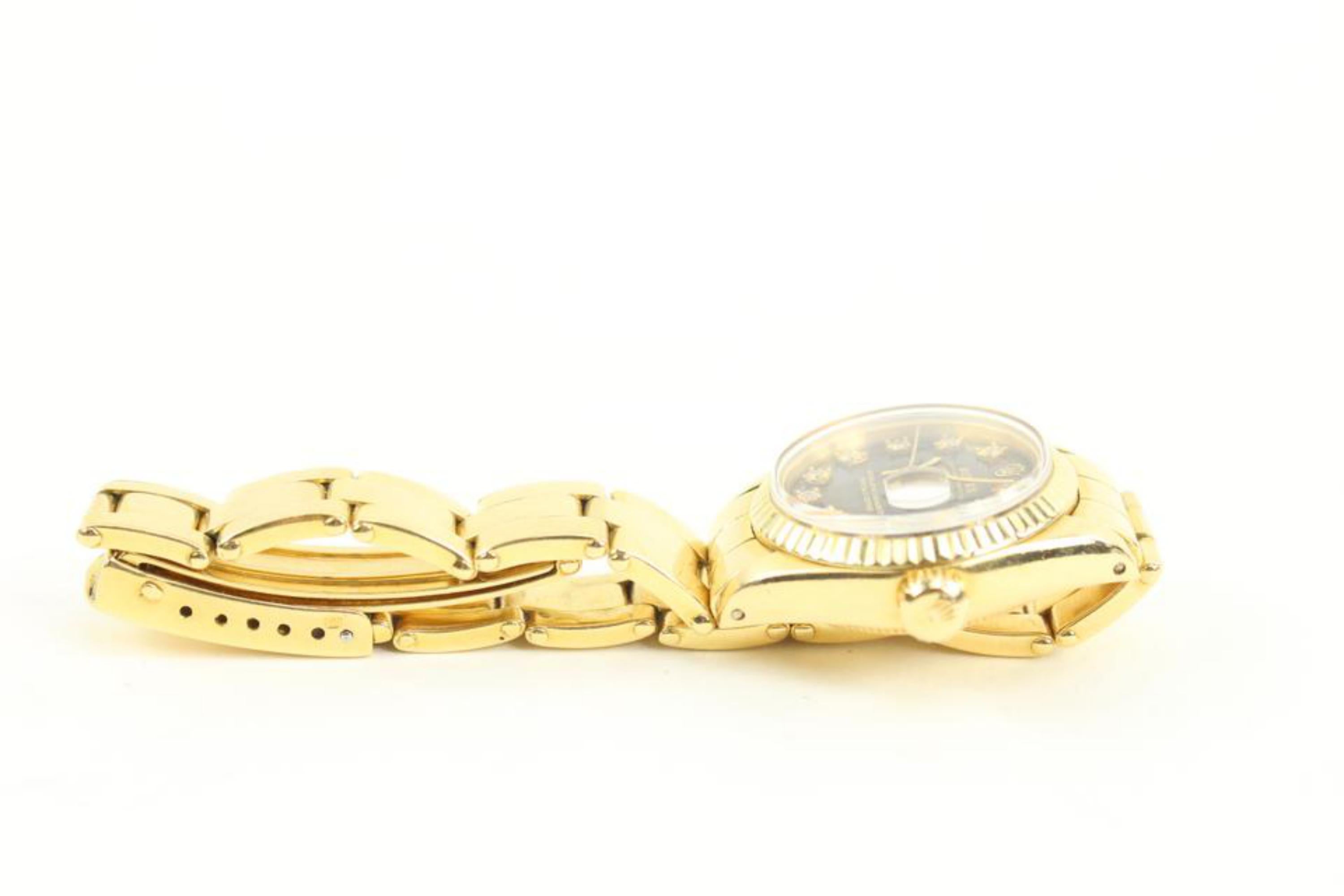 Rolex Solid 18K Gold Ref 6917 Datejust 26mm Watch 92r221s 2