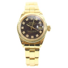 Rolex Solid 18K Gold Ref 6917 Datejust 26mm Watch 92r221s