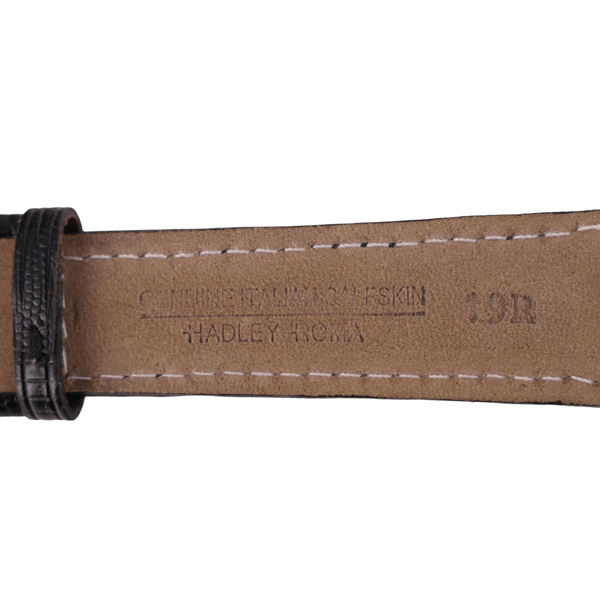 Rolex Speckled Gold Dial 33MM 18K Gold Precision Leather Watch im Angebot 4