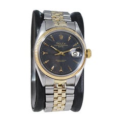 Rolex Steel and 14Kt. Oyster Perpetual Date with Original Bracelet. circa 1950s