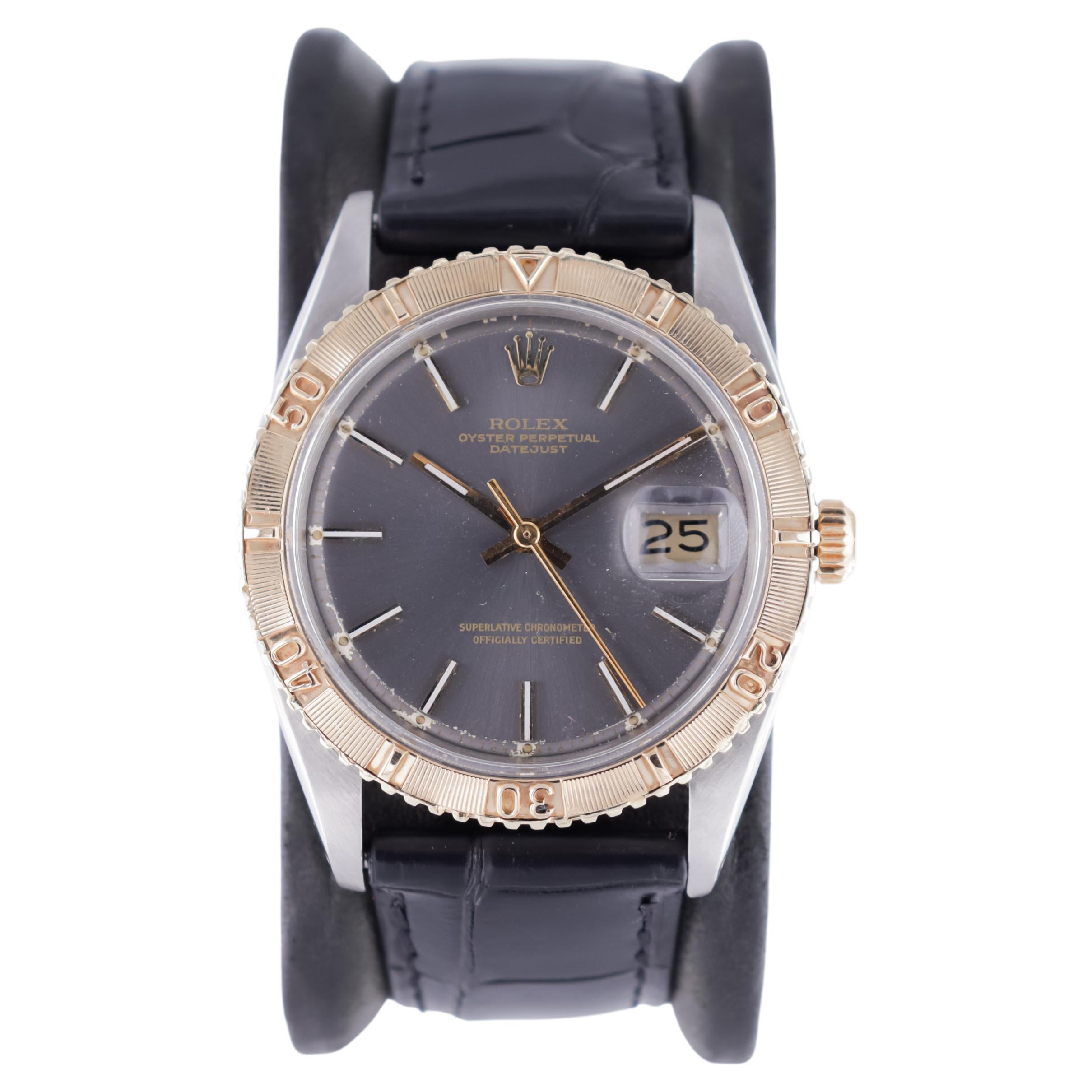 Rolex Stainless Oyster Perpetual Datejust "Thunderbird" from 1978 ...