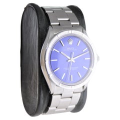 Rolex Stainless Oyster Perpetual Original Riveted Bracelet Machined Bezel 1970's