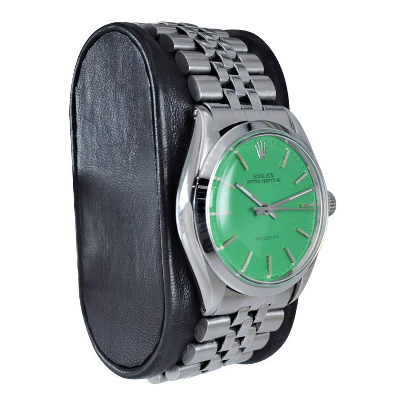 vintage rolex green dial