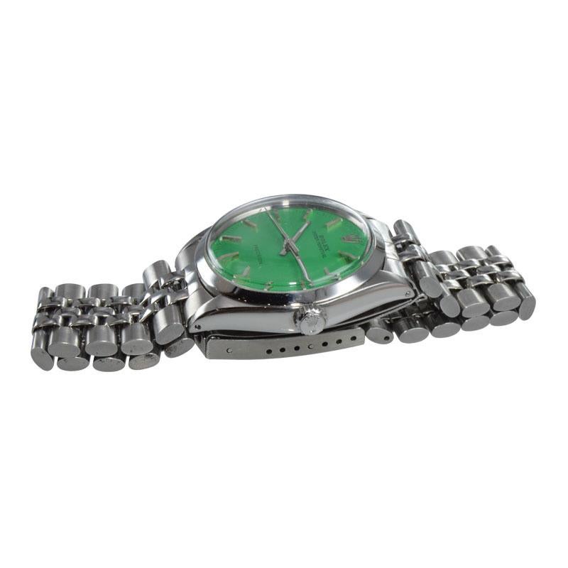 oyster perpetual green face