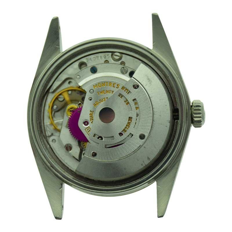 Rolex Stainless Steel White Gold Fluted Bezel Datejust from 1963 4