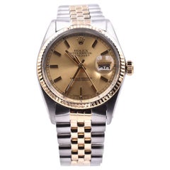 Rolex Stainless Steel/18 Karat Yellow Gold Datejust Watch Ref. 16013