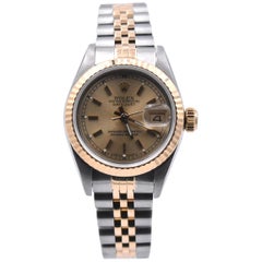 Rolex Stainless Steel/18 Karat Yellow Gold Ladies Datejust Watch Ref. 69173