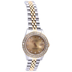 Rolex Stainless Steel/18 Karat Yellow Gold Ladies Datejust Watch Ref. 79173
