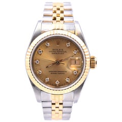 Vintage Rolex Stainless Steel/18 Karat Yellow Gold Ladies Datejust Watch Ref. 79173