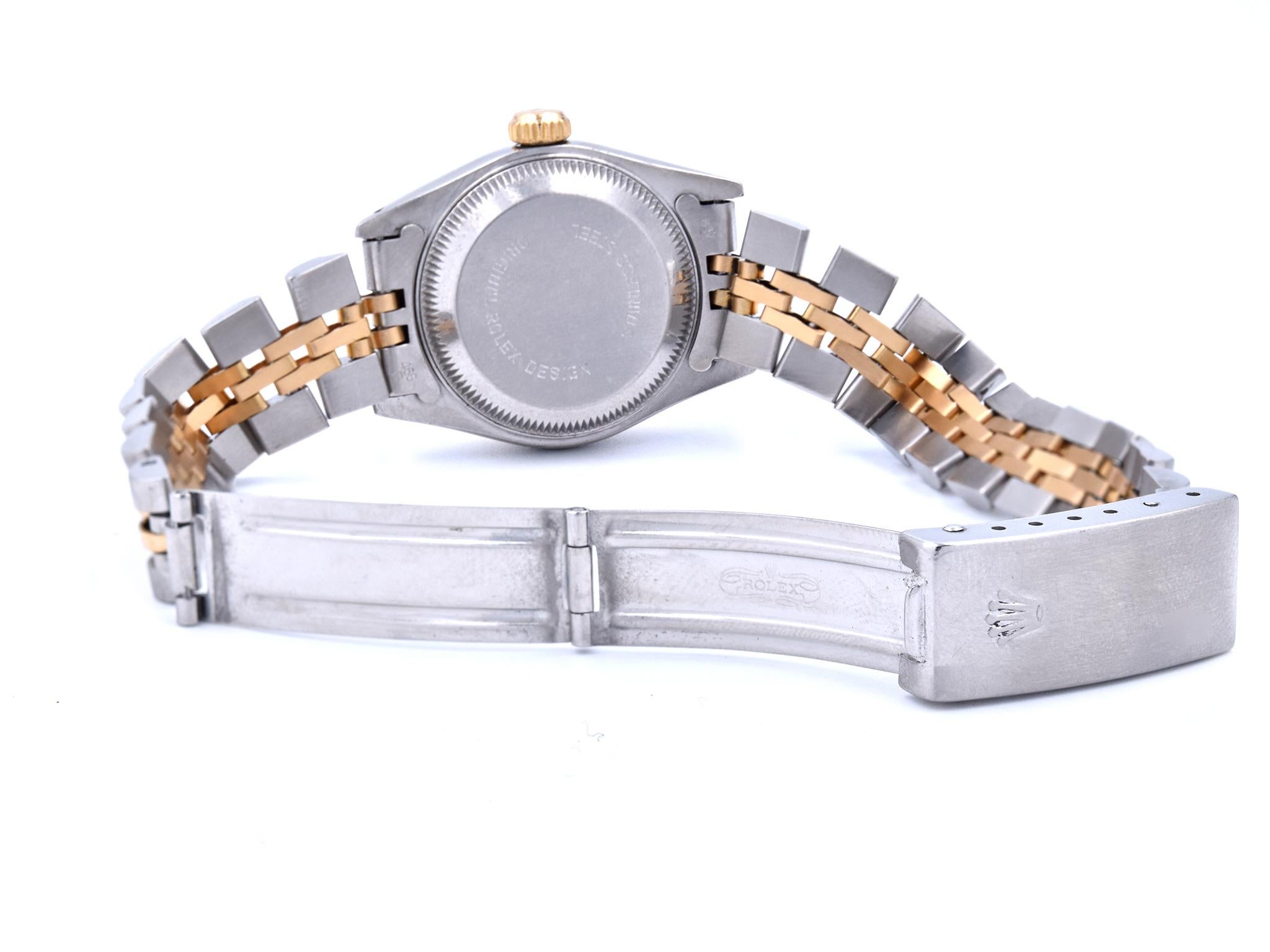 Women's or Men's Rolex Stainless Steel/18 Karat Yellow Gold Ladies Datejust Watch Ref. 79173