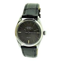 Rolex Stainless Steel Air King with Original Charcoal Dial, Early 1980's