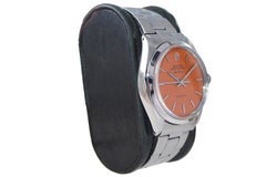 Rolex Stainless Steel Air King with Custom Made Orange Dial, circa 1960s