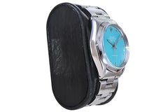 Rolex Stainless Steel Air King with Custom Made Sky Blue Dial 1970's