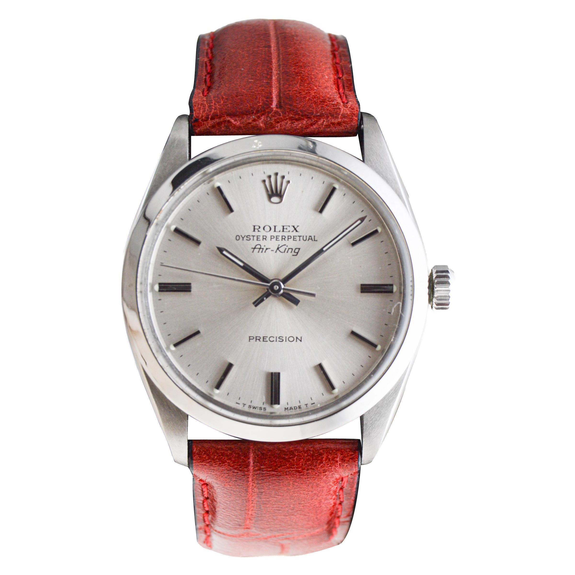Rolex Stainless Steel Air King with Original Dial Ca 1970 /80's