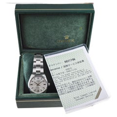 Used Rolex Stainless Steel Air King with Papers, Box, And Original Dial circa, 1988