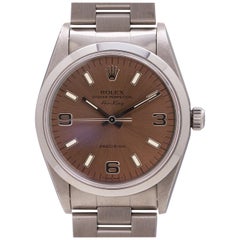 Rolex Stainless Steel Airking Explorer Dial self winding wristwatch, c 1996