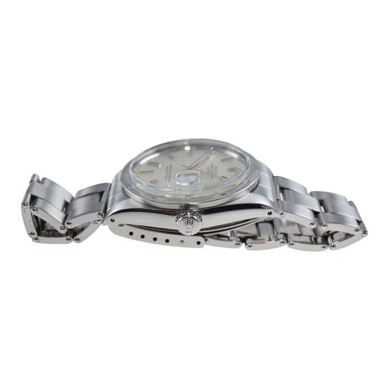 Women's or Men's Rolex Stainless Steel Classic Date Model Ref. 1501 Dated 1972-1973