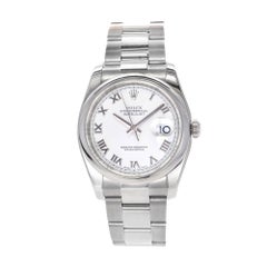 Rolex Stainless Steel Date Just Wristwatch Ref 116200