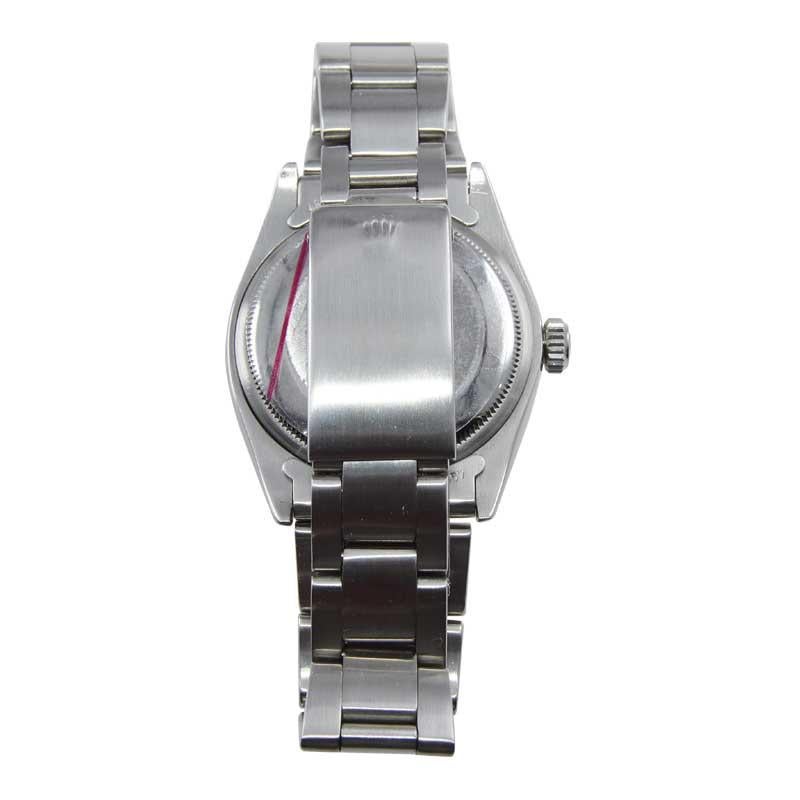 Rolex Stainless Steel Date Ref. 1500 Original Black Dial from 1981 In Excellent Condition In Long Beach, CA