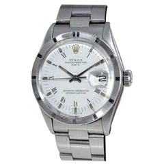 Rolex Montre Oyster Perpetual Date en acier inoxydable avec cadran d'origine, années 1970