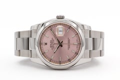 Rolex Stainless Steel Datejust 36mm With Rare Pink Dial 116200