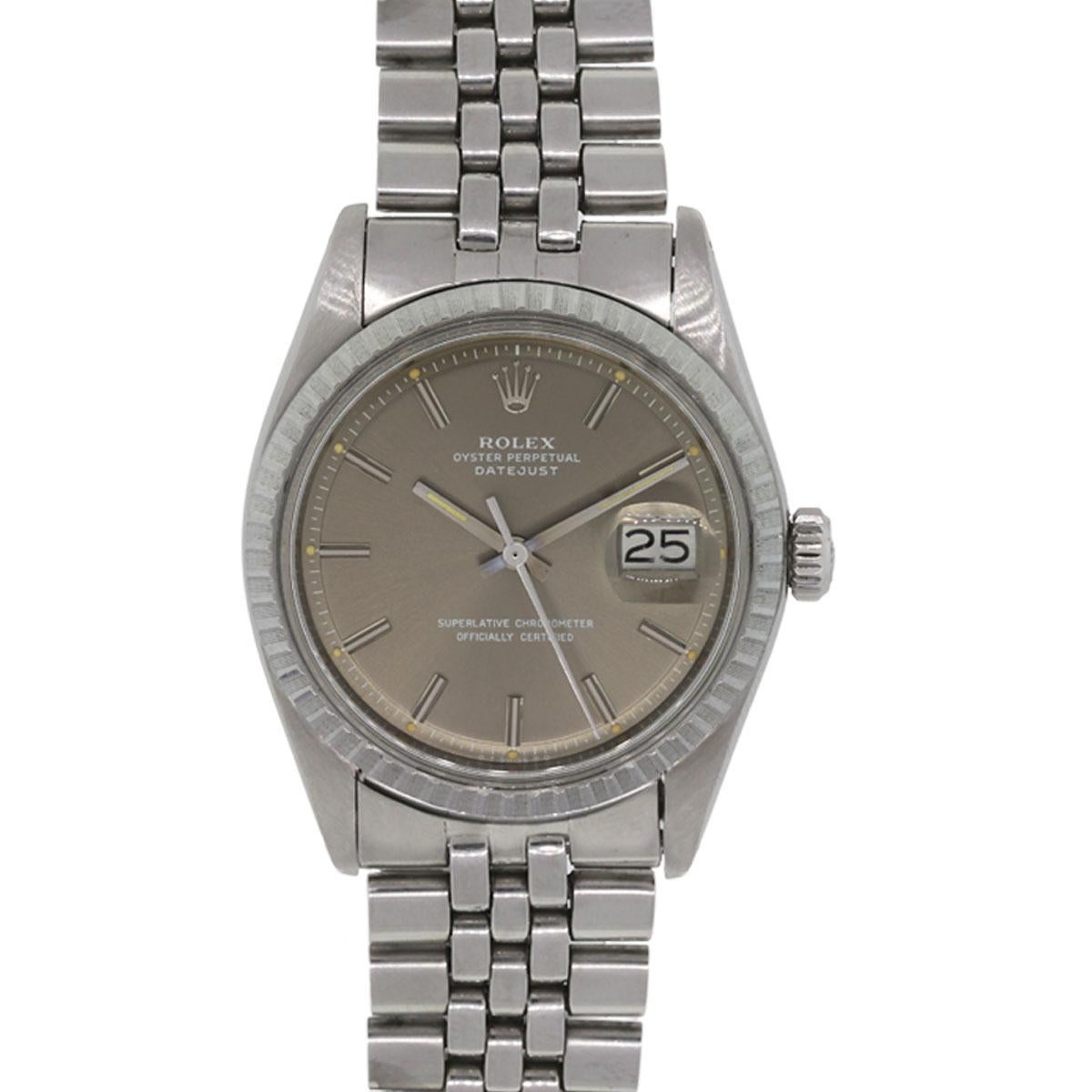 Rolex Stainless steel Datejust Automatic Wristwatch Ref 1601 