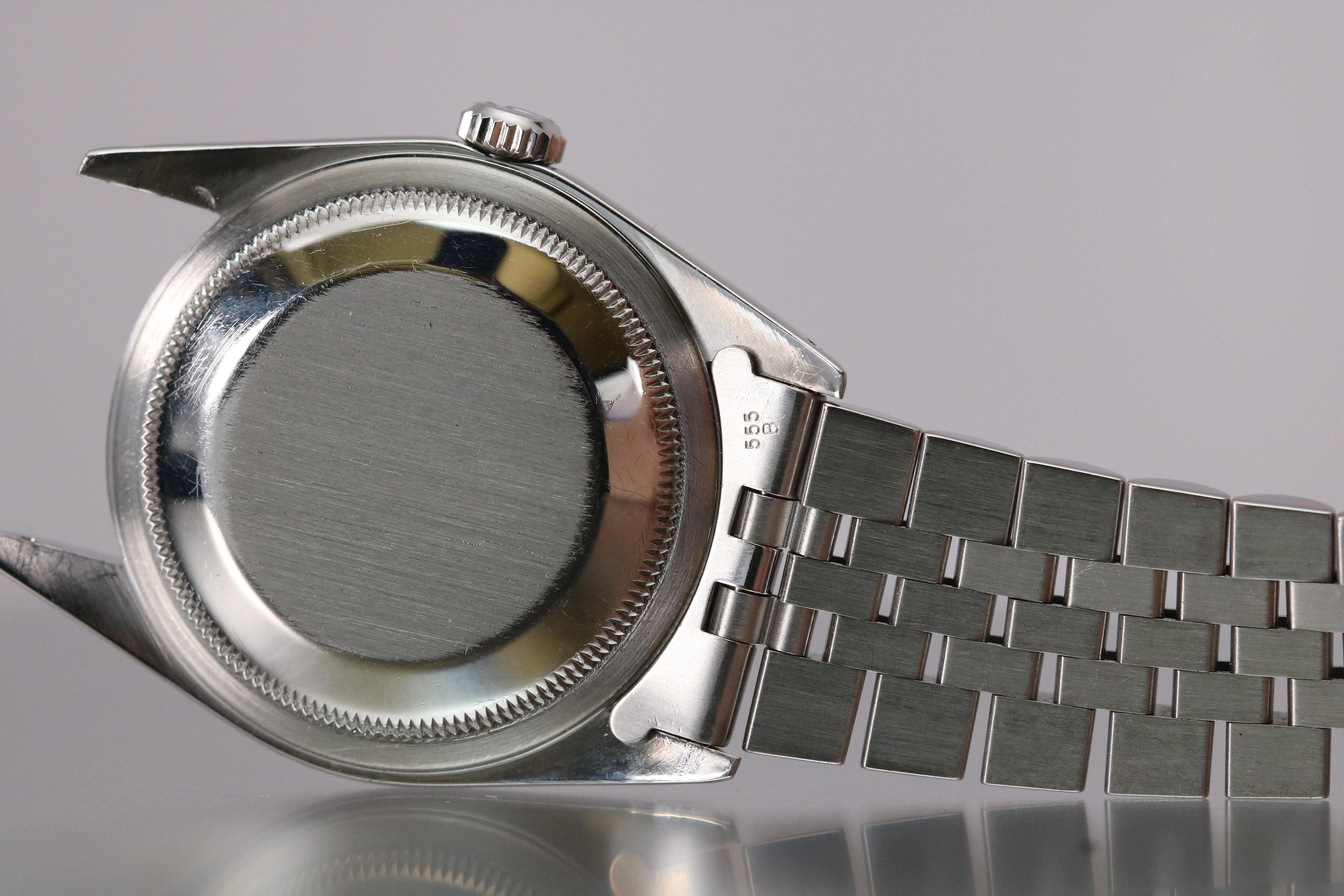 Rolex Stainless Steel Datejust Automatic Wristwatch Ref 16200, circa 1991 3