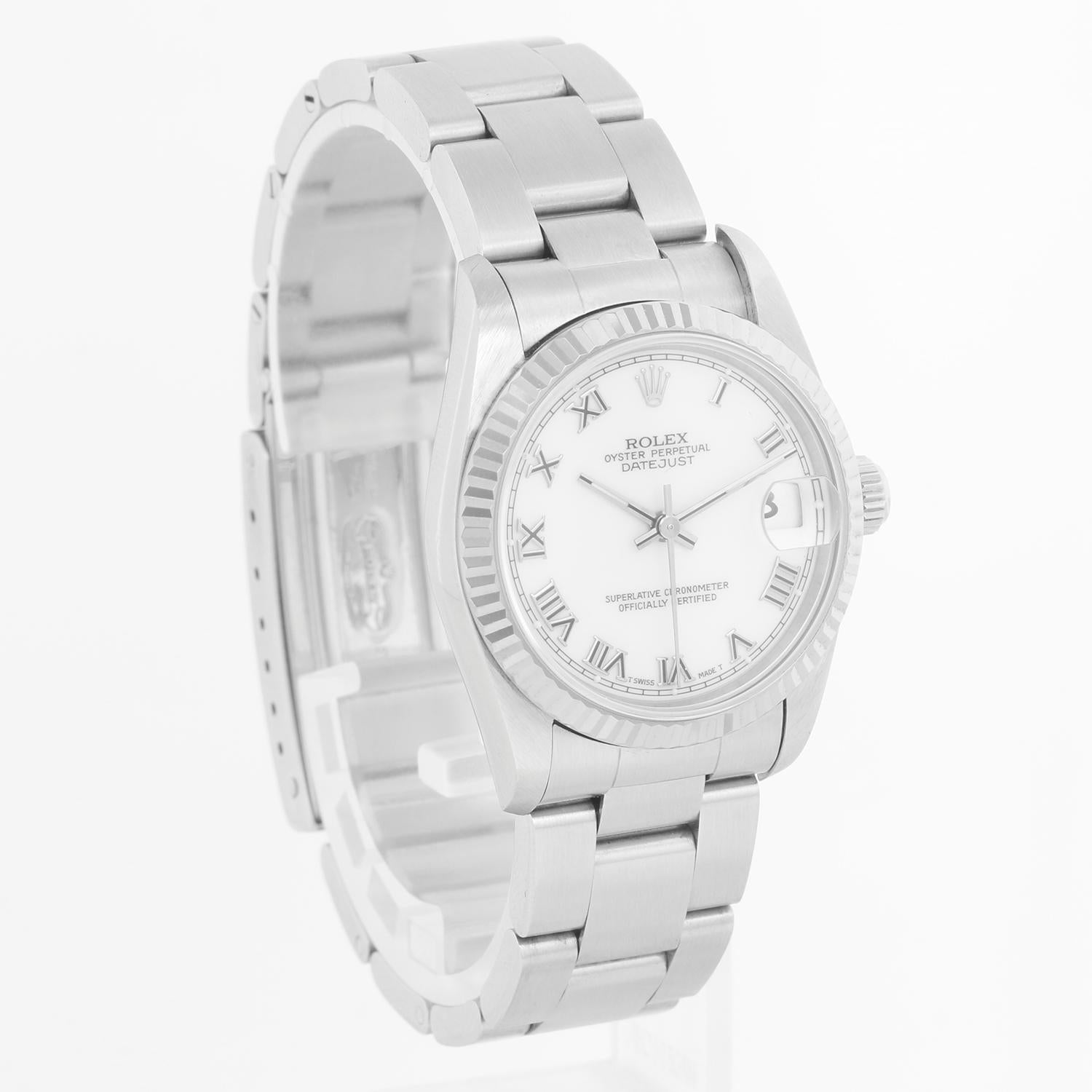Women's or Men's Rolex Stainless Steel Datejust Automatic Wristwatch Ref 68274 For Sale