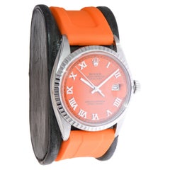 Rolex Stainless Steel Datejust Custom Finished Dial, circa 1960's