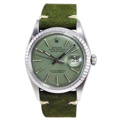 Rolex Stainless Steel Datejust Custom Finished Dial, Circa 1960's
