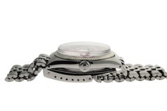 Rolex Stainless Steel Datejust Custom Pink Diamond Dial Wristwatch, 1970s