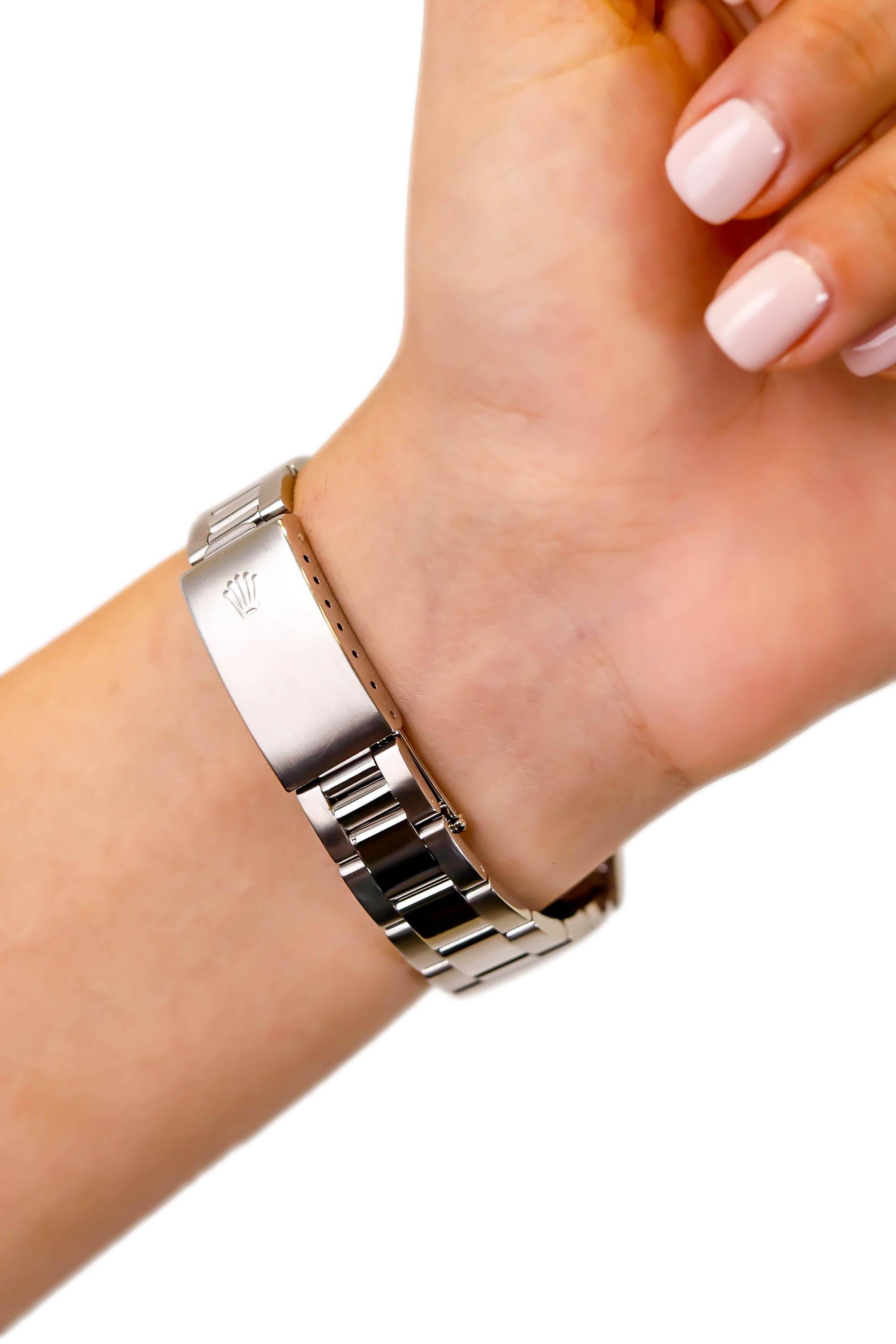Round Cut Rolex Stainless Steel Datejust Diamond Bezel Automatic Wristwatch Men’s For Sale