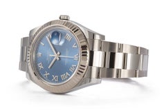 Rolex Stainless Steel Datejust II 116334 Blue Roman with Box and Papers