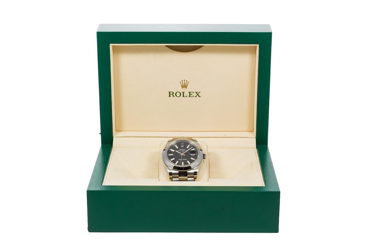 Rolex Stainless Steel Datejust II Black Dial 116300 3
