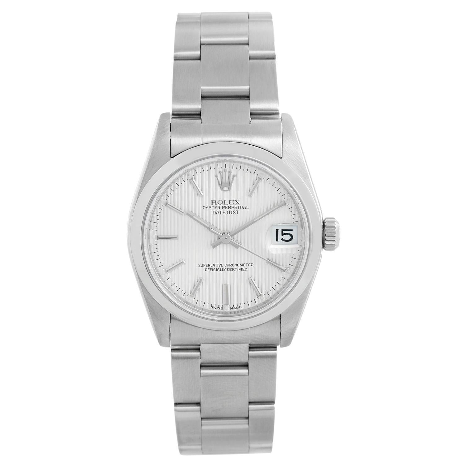 Rolex Stainless Steel Datejust Midsize Watch 78240 For Sale