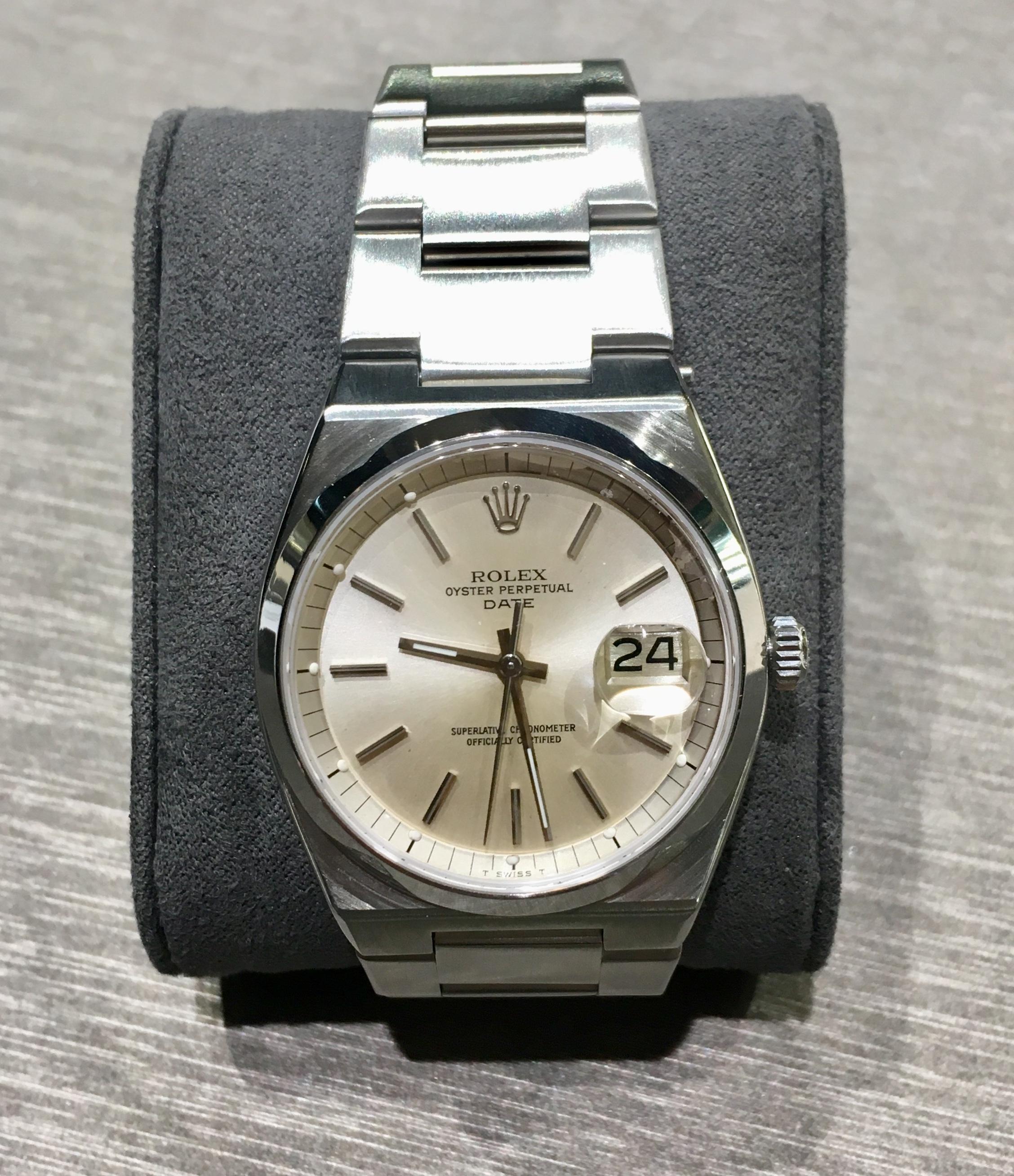 Rolex Stainless Steel Datejust Oyster Perpetual wristwatch Ref 1530, circa 1976 For Sale 1