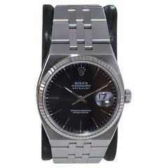 Rolex Edelstahl Datejust Quarz von 1979 In unpoliertem Zustand